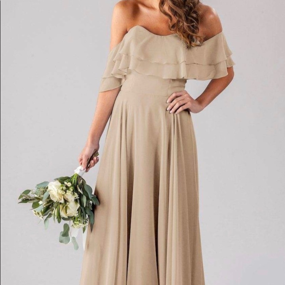 Kennedy Blue Allison Bridesmaid Dress in Latte